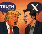 Trump e Musk si stanno diffamando a vicenda sulle loro piattaforme di social network. (Fonte: AI generated)